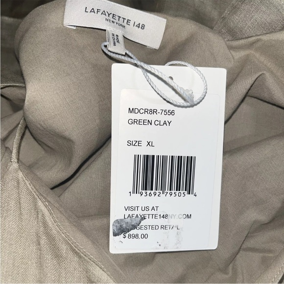 Lafayette 148 New York Hartford Tiered Cotton Midi Sundress MSRP $898 New XL - Picture 8 of 8